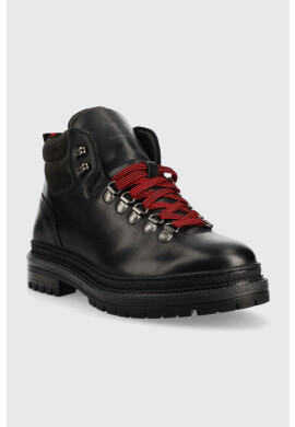 Pepe Jeans Кожени туристически обувки Martin Mountain Warm в черно - Pepit.bg