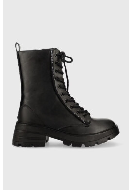 Pepe Jeans Кубинки Soda Rub W в черно с платформа - Pepit.bg