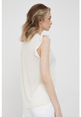 Pepe Jeans Ленен топ Daysies - Pepit.bg