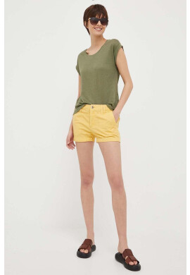 Pepe Jeans Ленена тениска Odilia в зелено - Pepit.bg