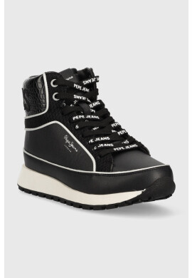 Pepe Jeans Маратонки Dean Patch в черно - Pepit.bg