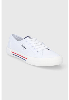 Pepe Jeans Ниски кецове Brady W Basic дамски в бяло - Pepit.bg
