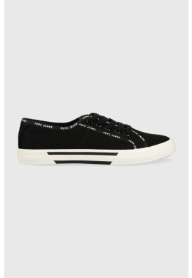 Pepe Jeans Ниски кецове BRADY в черно PLS31437 - Pepit.bg