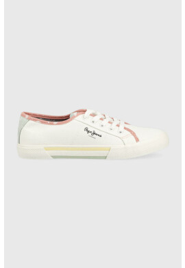 Pepe Jeans Ниски кецове BRADY в бяло PLS31436 - Pepit.bg