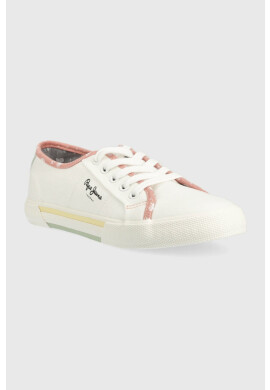 Pepe Jeans Ниски кецове BRADY в бяло PLS31436 - Pepit.bg