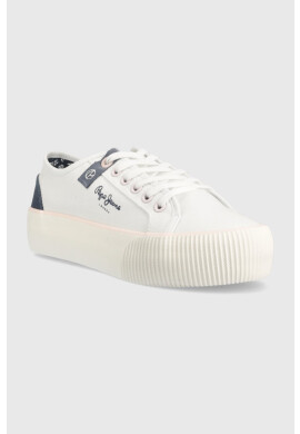 Pepe Jeans Ниски кецове OTTIS в бяло - Pepit.bg