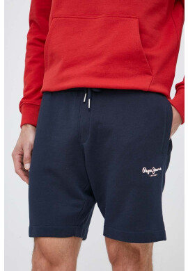 Pepe Jeans Памучен къс панталон Edward в тъмносиньо - Pepit.bg