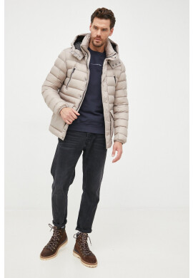 Pepe Jeans Памучен суичър в тъмносиньо с принт - Pepit.bg
