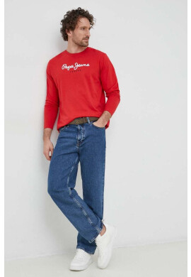 Pepe Jeans Памучна блуза с дълги ръкави Eggo - Pepit.bg