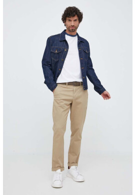 Pepe Jeans Памучна блуза с дълги ръкави Raidan в бяло с десен - Pepit.bg