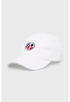 Pepe Jeans Памучна шапка Clara Cap в бяло с изчистен дизайн - Pepit.bg