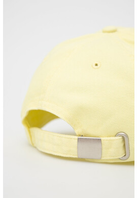 Pepe Jeans Памучна шапка Lucia Cap в жълто с апликация - Pepit.bg