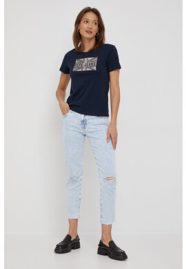 Pepe Jeans Памучна тениска в оранжево - Pepit.bg