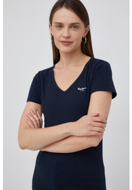 Pepe Jeans Памучна тениска в бяло - Pepit.bg
