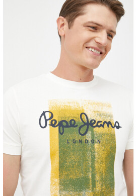 Pepe Jeans Памучна тениска в тъмносиньо - Pepit.bg