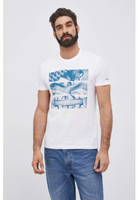 Pepe Jeans Памучна тениска Aidan - Pepit.bg