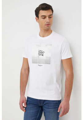 Pepe Jeans Памучна тениска Alfred - Pepit.bg