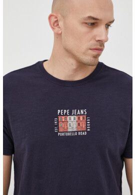 Pepe Jeans Памучна тениска Azzo - Pepit.bg