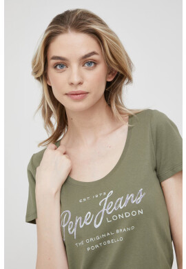 Pepe Jeans Памучна тениска Baia - Pepit.bg