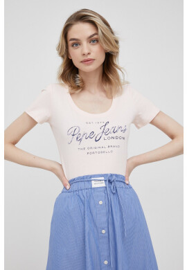 Pepe Jeans Памучна тениска Baia - Pepit.bg