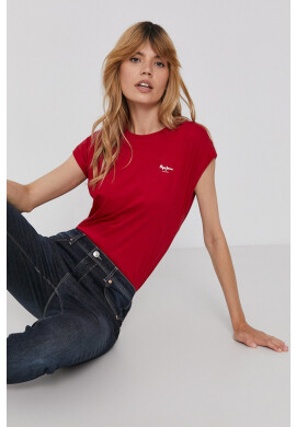 Pepe Jeans Памучна тениска Bloom - Pepit.bg