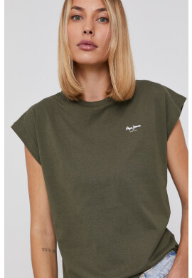 Pepe Jeans Памучна тениска Bloom - Pepit.bg