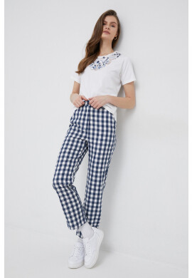 Pepe Jeans Памучна тениска Nala в бежово - Pepit.bg