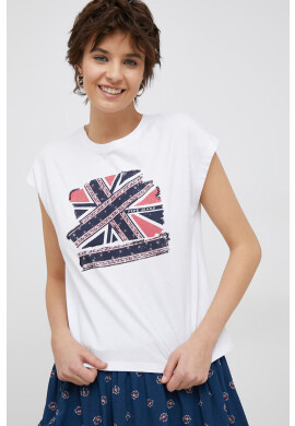 Pepe Jeans Памучна тениска Natty - Pepit.bg