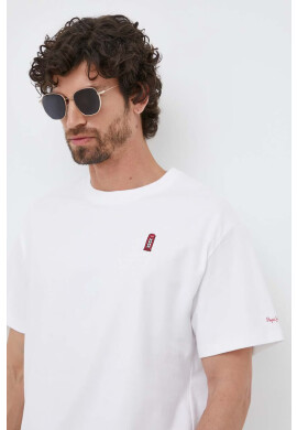 Pepe Jeans Памучна тениска Ragan в бяло с апликация - Pepit.bg