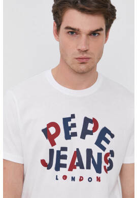Pepe Jeans Памучна тениска Raphael - Pepit.bg