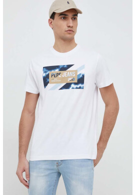 Pepe Jeans Памучна тениска Rederick - Pepit.bg
