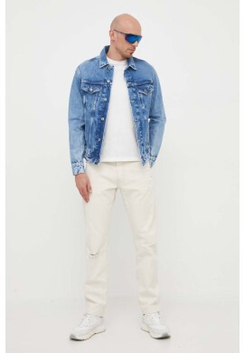 Pepe Jeans Памучна тениска Ronson в бяло с принт - Pepit.bg