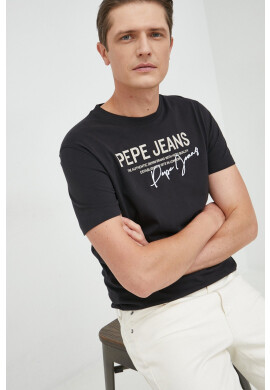 Pepe Jeans Памучна тениска Scout - Pepit.bg