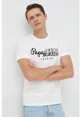 Pepe Jeans Памучна тениска Topher - Pepit.bg