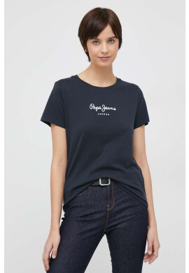 Pepe Jeans Памучна тениска Wendy В черно - Pepit.bg
