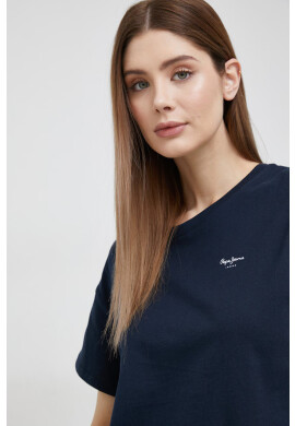 Pepe Jeans Памучна тениска Wimani в тъмносиньо - Pepit.bg