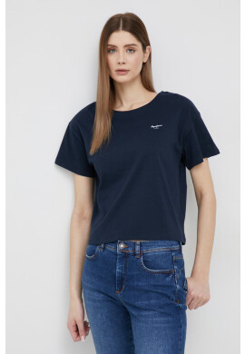 Pepe Jeans Памучна тениска Wimani в тъмносиньо - Pepit.bg