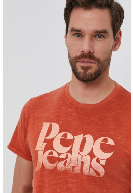 Pepe Jeans Памучна тениска Yuri - Pepit.bg