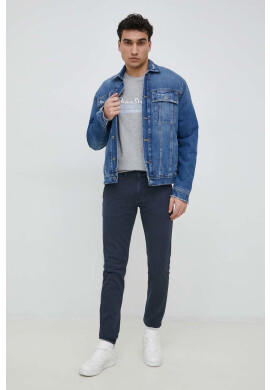 Pepe Jeans Панталон Charly в тъмносиньо с кройка по тялото - Pepit.bg