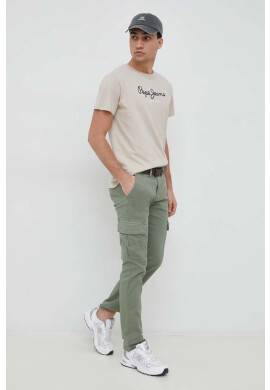 Pepe Jeans Панталон Sean в зелено с кройка тип карго - Pepit.bg