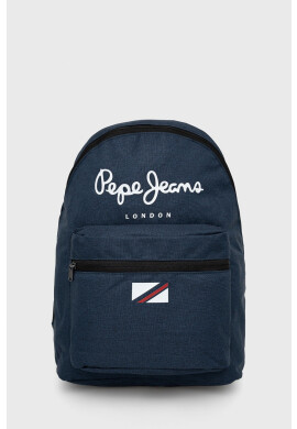 Pepe Jeans Раница London Backpack в тъмносиньо голям размер с принт - Pepit.bg