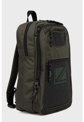 Pepe Jeans Раница Bromley Ldn Back Pack мъжка в зелено голям размер с апликация - Pepit.bg