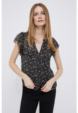 Pepe Jeans Риза Alenka дамска в черно - Pepit.bg
