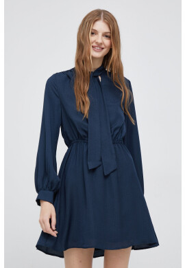 Pepe Jeans Рокля в тъмносиньо къс модел разкроен модел - Pepit.bg