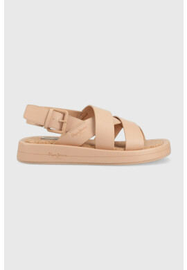 Pepe Jeans Сандали SUMMER в бежово с платформа PLS90578 - Pepit.bg