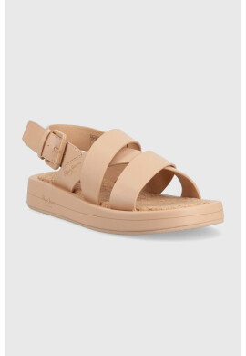 Pepe Jeans Сандали SUMMER в бежово с платформа PLS90578 - Pepit.bg
