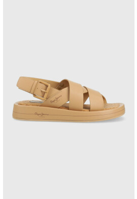 Pepe Jeans Сандали SUMMER в бежово с платформа PLS90578 - Pepit.bg