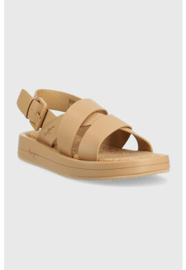 Pepe Jeans Сандали SUMMER в бежово с платформа PLS90578 - Pepit.bg