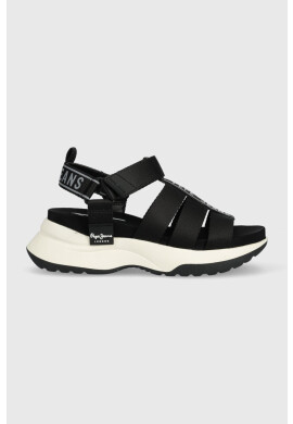 Pepe Jeans Сандали Venus в черно с платформа PLS90570 - Pepit.bg