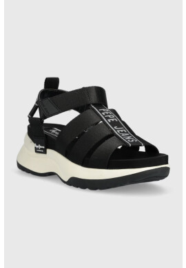 Pepe Jeans Сандали Venus в черно с платформа PLS90570 - Pepit.bg